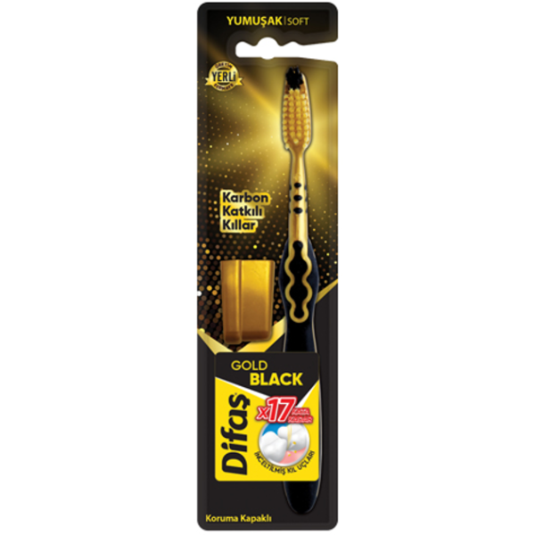 BROSSE A DENTS Gold & Black DIFAS 

