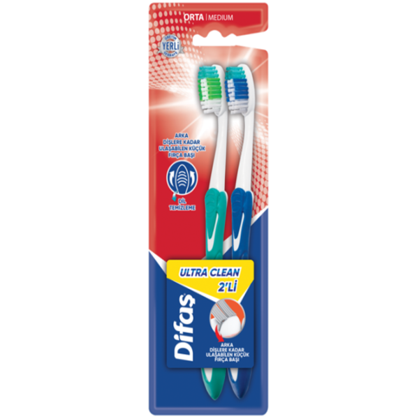 BROSSE A DENTS Ultra Clean Duo (1+1) DIFAS 

