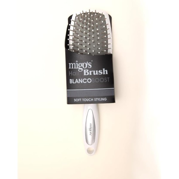 BROSSE CHEVEUX BLANC RECTANCLE MIGOS -1-