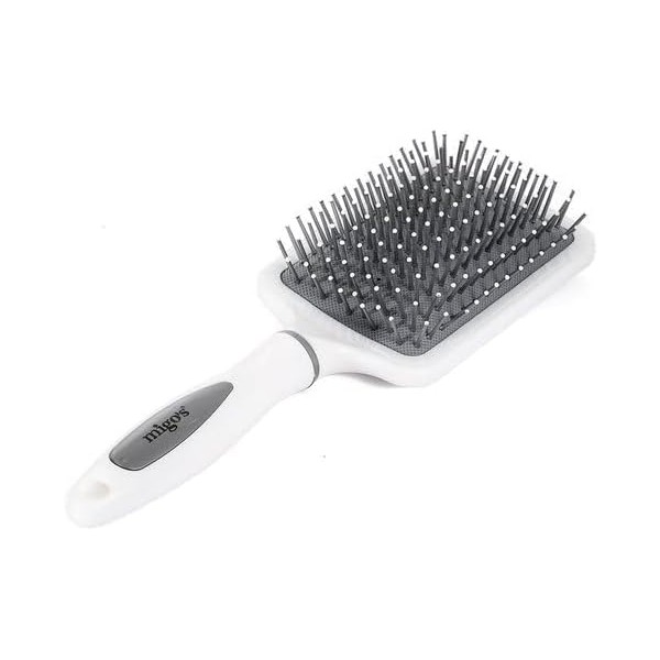 BROSSE CHEVEUX BLANC RECTANCLE JOMBO MIGOS -1-