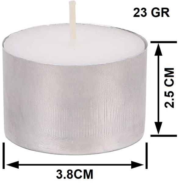 BOUGIE TEALIGHTS 23 GR 8.5-9 H -50-