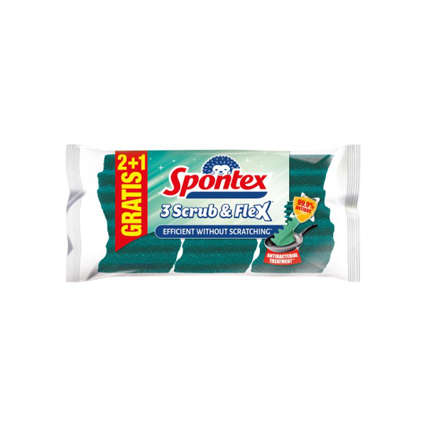 EPONGE SCRUB&FLEX 2+1 GRATUIT