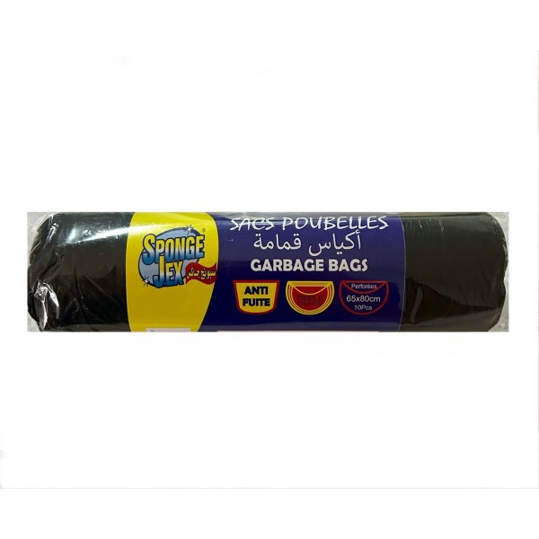 SACS POUBELLE SPONGE-JEX 65X80 150GR NOIR -10-