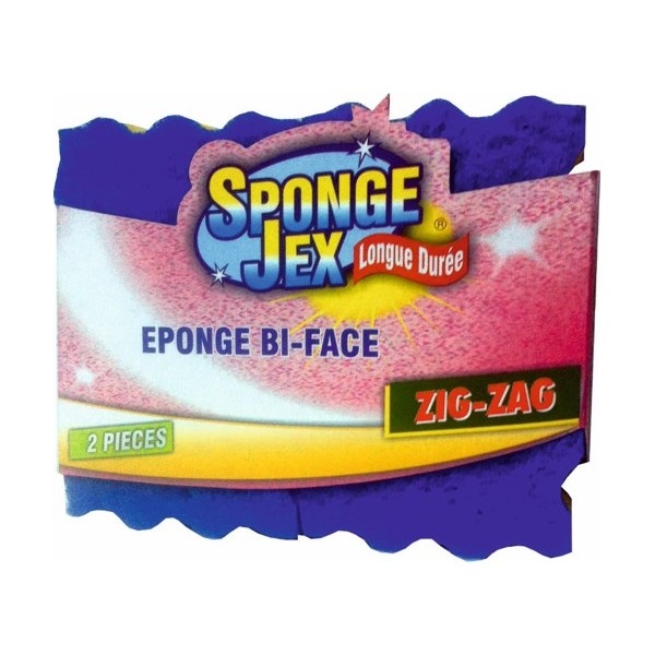 EPONGE BI-FACE ZIG-ZAG -2-