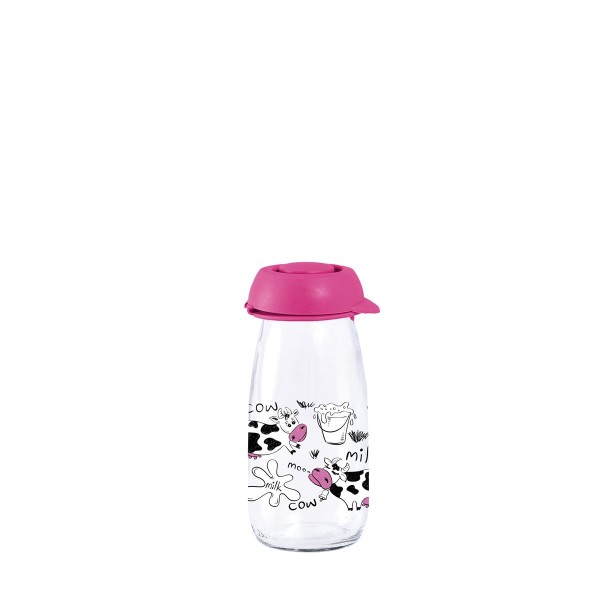 BOUTEILLE LAIT 250ML Dark Pink-Cow & Milk HEREVIN