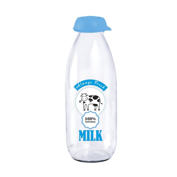 BOUTEILLE LAIT 1 L Blue-Always Fresh  HEREVIN