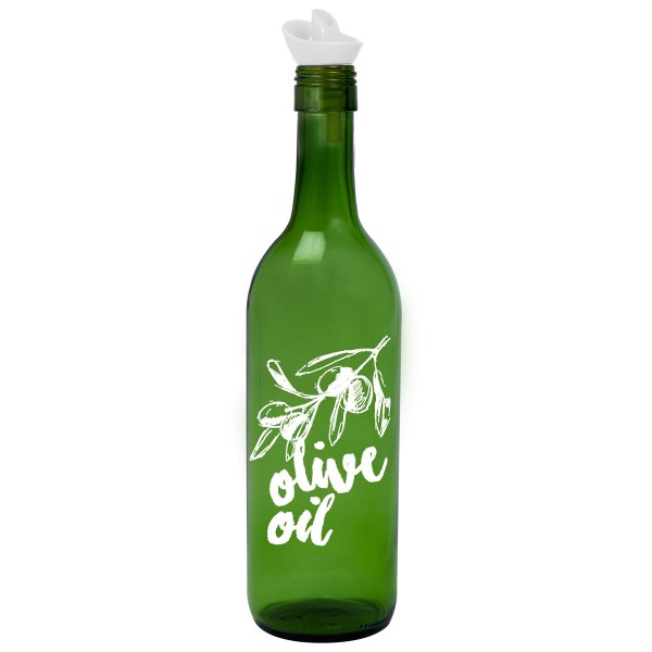 BOUTEILLE HUILE 750ML VERT IMP. OLIVE OIL-VINAIGRE HEREVIN