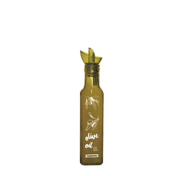 BOUTEILLE HUILE CARRE 250ML VERT. IMP. OLIVE OIL HEREVIN