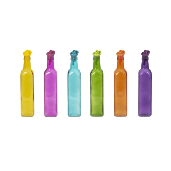 BOUTEILLE HUILE CARRE 500ML COULEUR HEREVIN