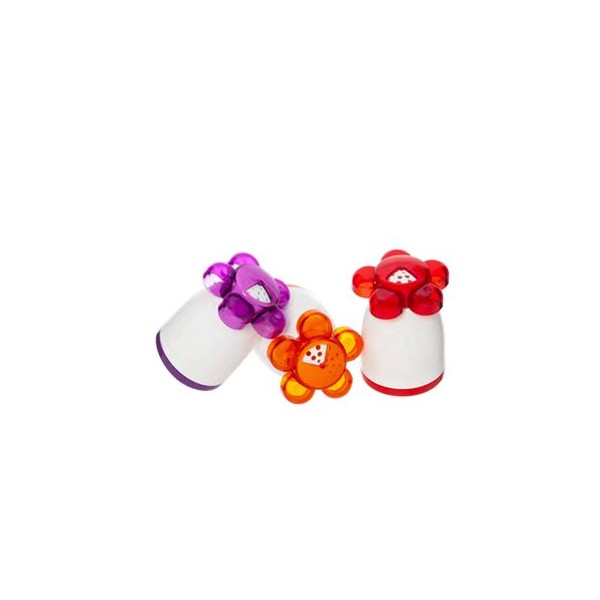 SALIERE-POIVIERE PLAST FLOWER COULEUR HEREVIN