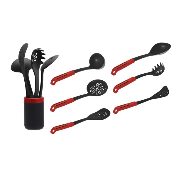 LOT DE 4 OUTILS EN PLAST A/C BOCAL 600CC ROUGE HEREVIN