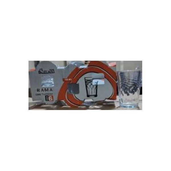 TASSE A EAU RAMA 190ML -6- ELMAS