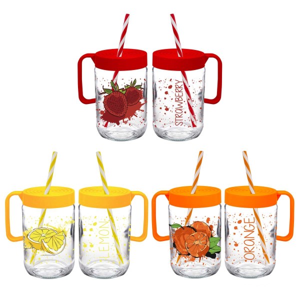 MUG A/C COUVERCLE+PAILLE 660 ML HEREVIN