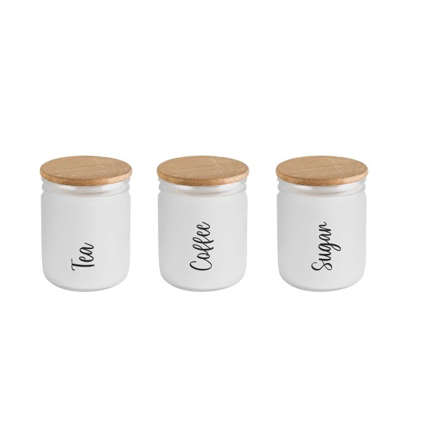 BOCAL 446CC WHITE IMP. Tea-Coffee-Sugar HEREVIN