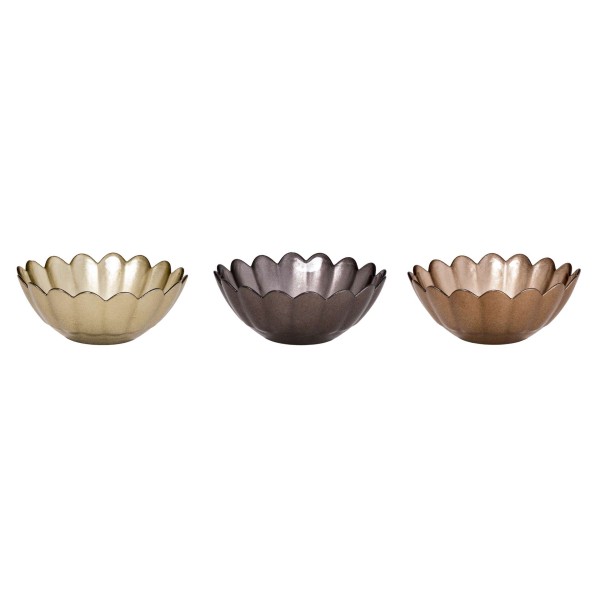 BOL EN VERRE DAISY 12CM Gold-Silver-Bronze HEREVIN